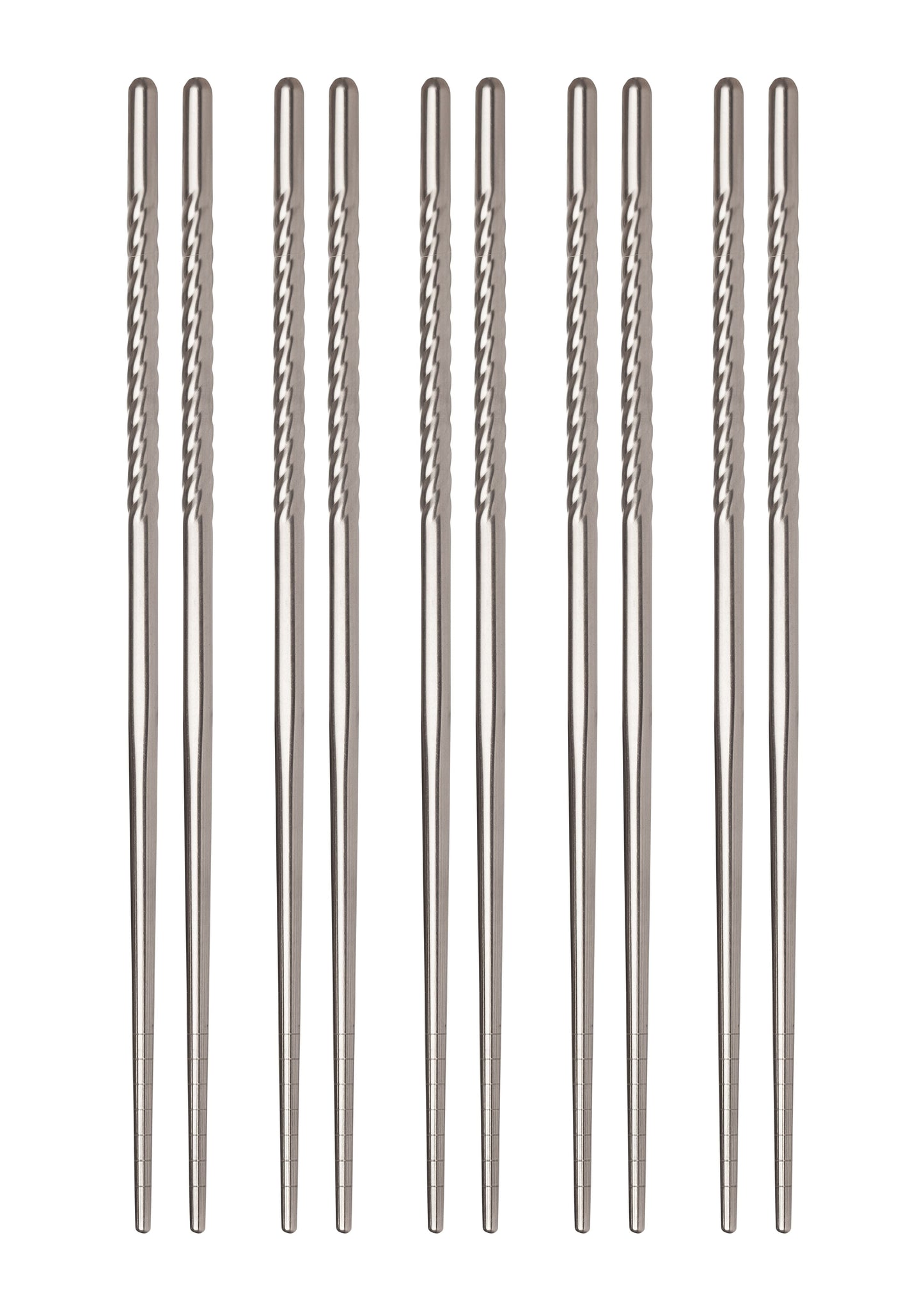 Stainless Steel Chopsticks, set of 5