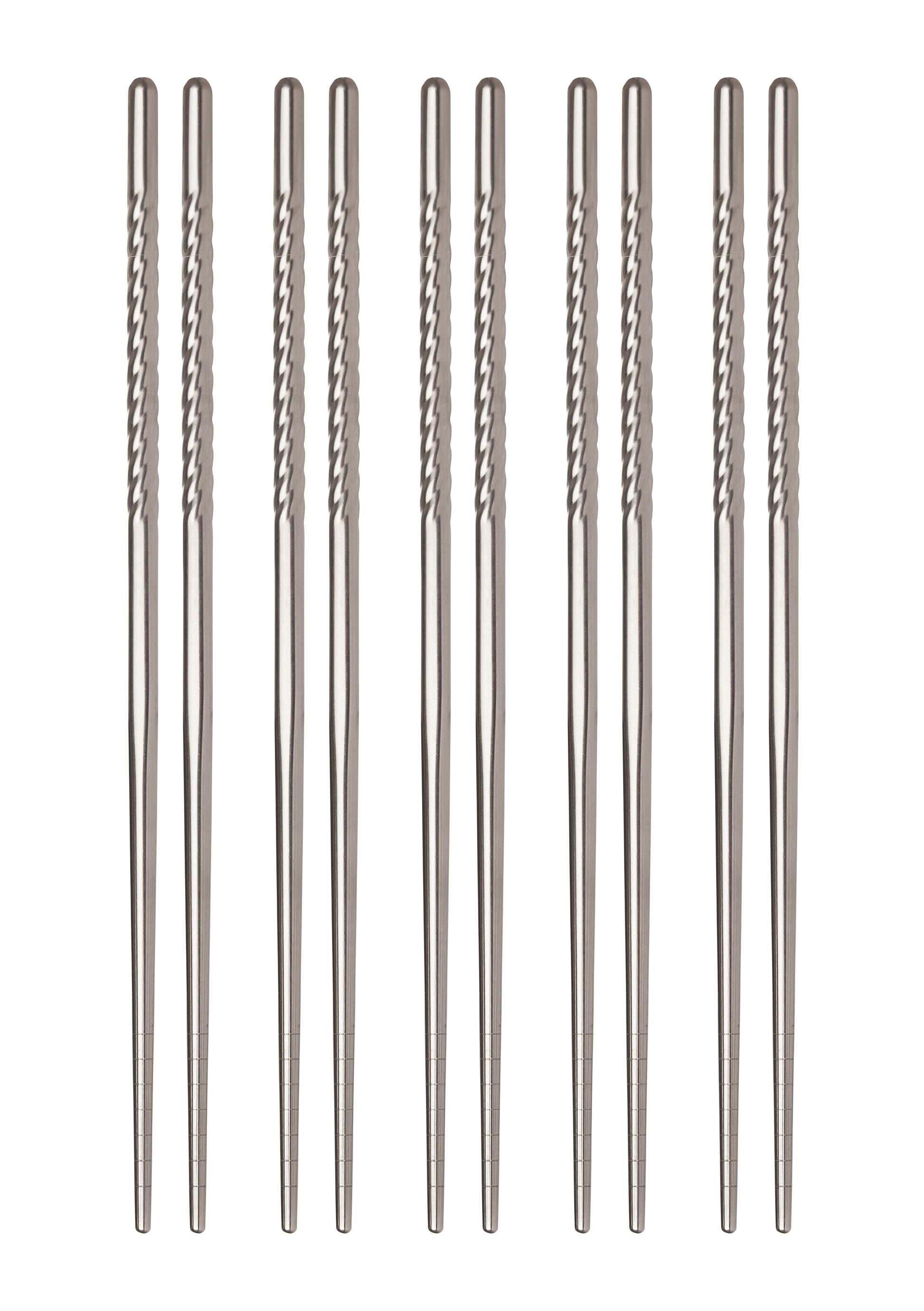 Stainless Steel Chopsticks, set of 5